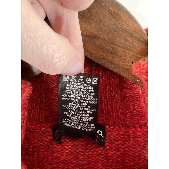 Versace Sport Men’s Wool Blend Funnel Neck Sweater Size XXL Red Marled Luxurious - Picture 5 of 8